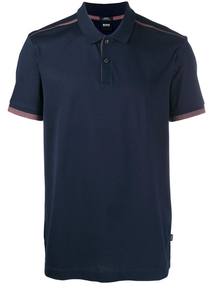 Boss Hugo Boss Contrast Stripe Polo Shirt - Blue