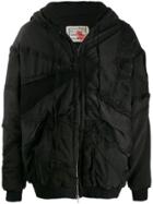 By Walid Hooded Zip-up Silk Jacket - Black