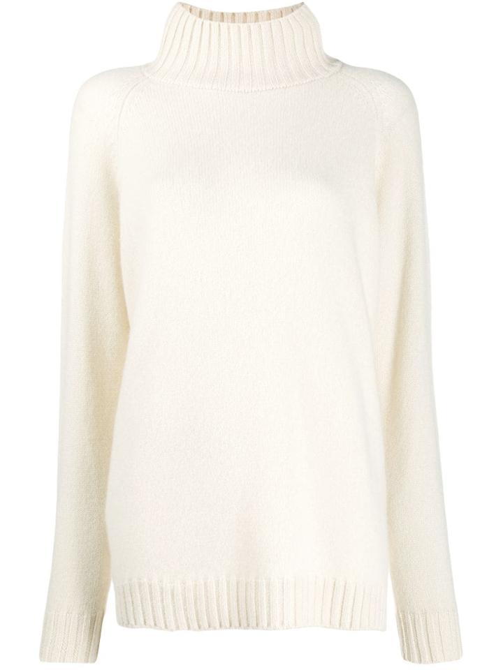 The Elder Statesman Cashmere Long-length Jumper - Neutrals