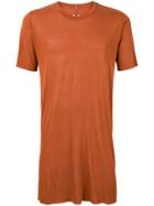 Rick Owens Longline Crewneck T-shirt - Yellow & Orange