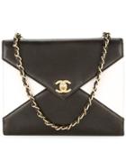 Chanel Vintage V Flap Shoulder Bag - Brown