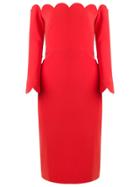 Reinaldo Lourenço Off The Shoulder Dress - Red