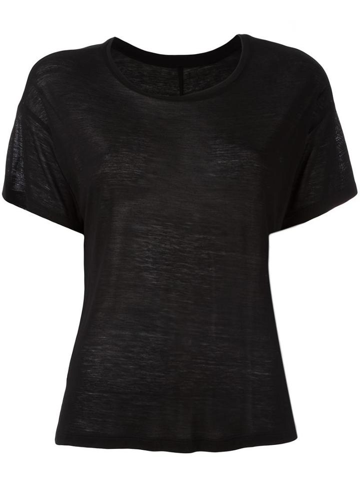 Unravel Short Sleeve Loose Fit T-shirt, Women's, Size: Xs, Black, Cotton