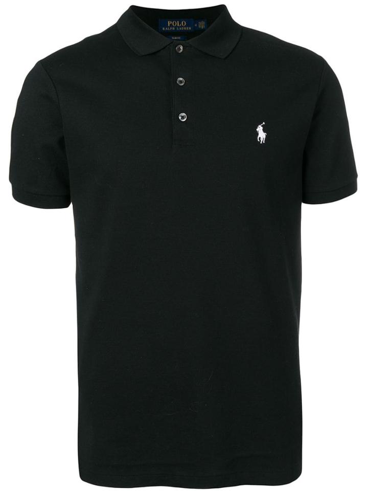 Polo Ralph Lauren Contrast Logo Polo Shirt - Black