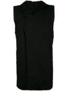 Numero00 - Sleeveless Broke Hooded Jacket - Men - Cotton/spandex/elastane - M, Black, Cotton/spandex/elastane