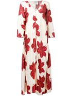Forte Forte - Hibiscus Print Maxi Dress - Women - Silk - 1, Red, Silk