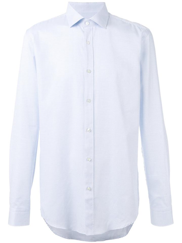 Boss Hugo Boss Checked Shirt, Men's, Size: 43, Blue, Cotton