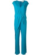 Michael Michael Kors Shift Jumpsuit, Women's, Size: Xs, Blue, Polyester/spandex/elastane