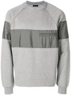 Prada Panelled Sweatshirt - Grey