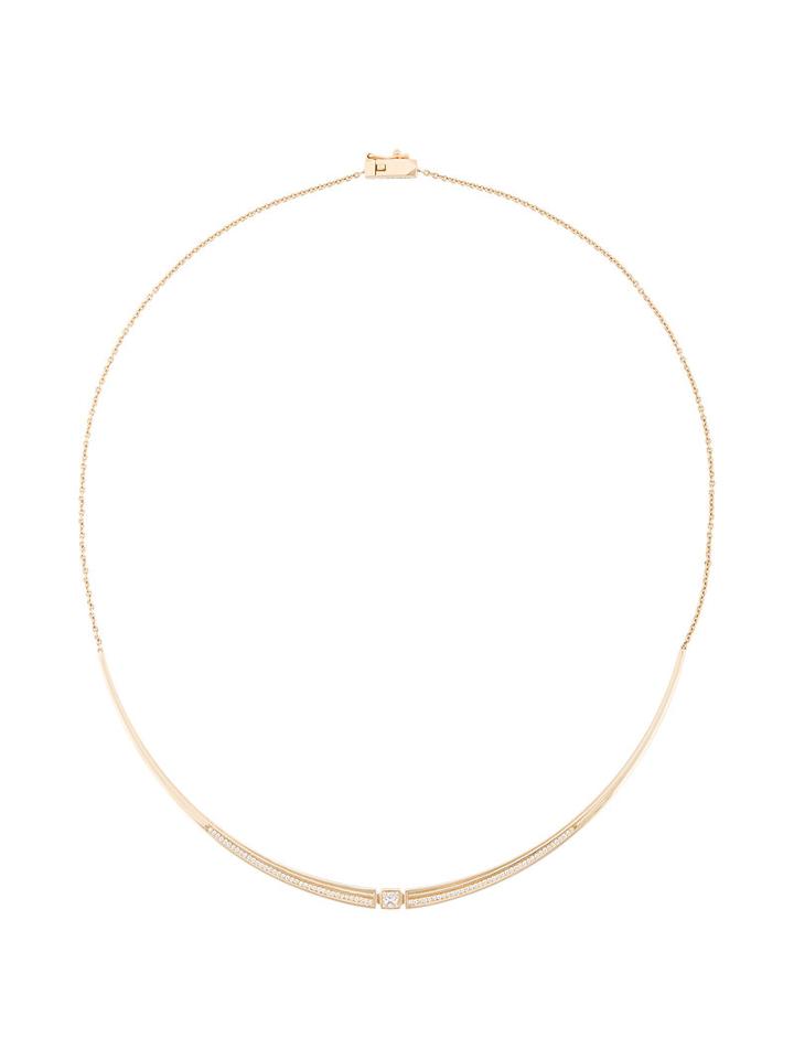 Tejen Capstone Pavé Fluted Collar, Women's, Metallic