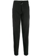 Sportmax Belted Tapered Trousers - Black