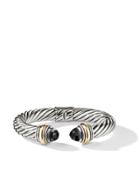 David Yurman Cable Classics 14kt Yellow Gold Detailed And Onyx 10mm