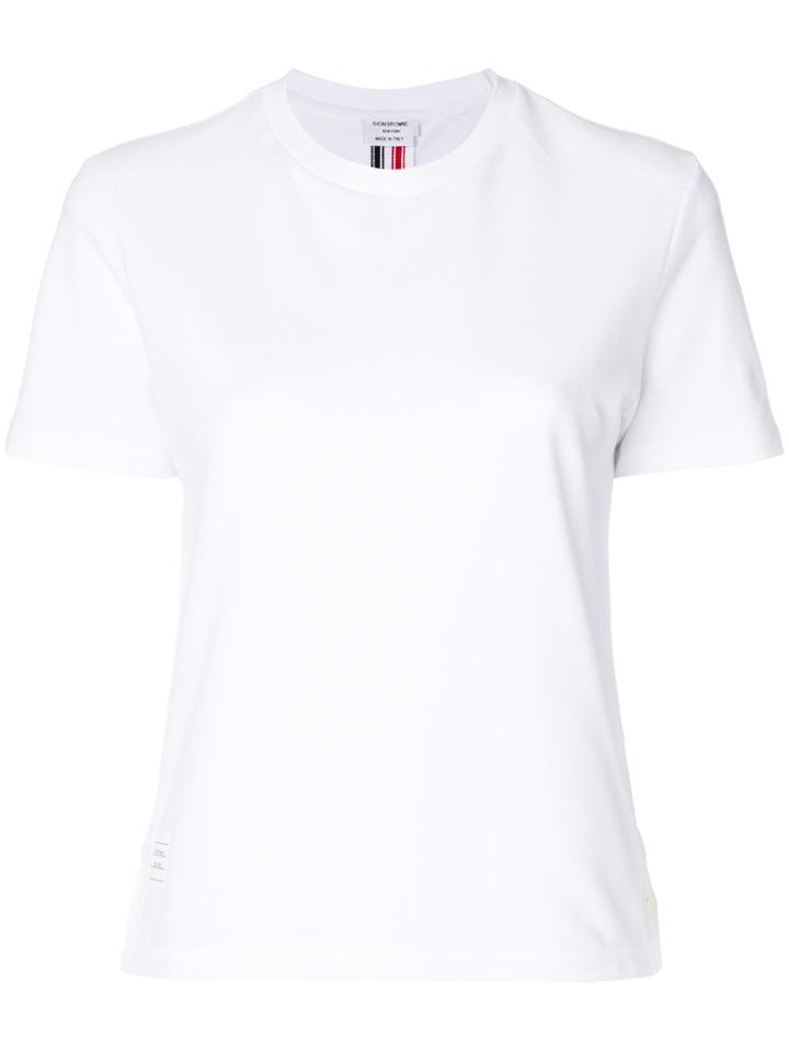 Thom Browne Rear Stripe Detail T-shirt - White