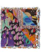 Faliero Sarti - Fantasilandia Print Scarf - Women - Silk/modal - One Size, Grey, Silk/modal