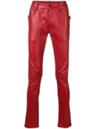 Rick Owens Skinny Pants - Red