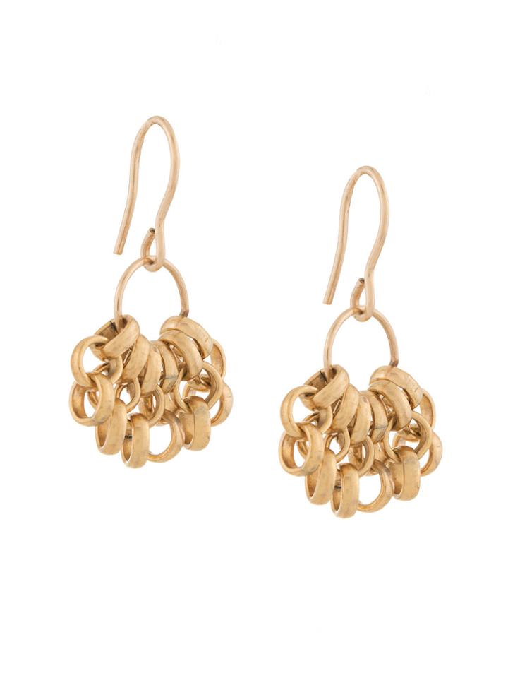Petite Grand Small Chain Earrings - Metallic