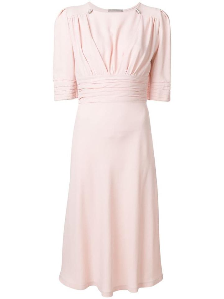 Ermanno Scervino Cinched Waist Dress - Pink