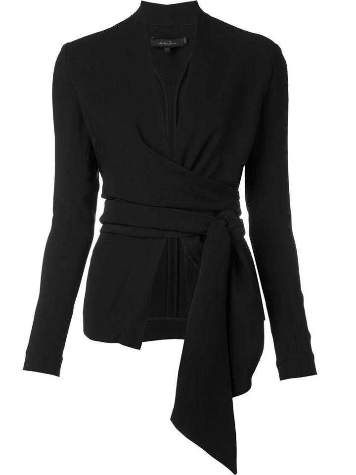 Urban Zen Wrap Blazer, Women's, Size: Small, Black, Viscose/spandex/elastane