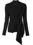 Urban Zen Wrap Blazer, Women's, Size: Small, Black, Viscose/spandex/elastane