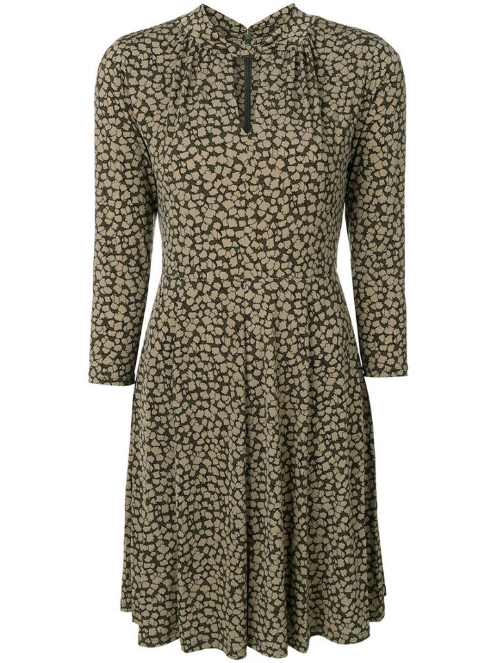 Michael Michael Kors - Flared Mini Dress - Women - Polyester/spandex/elastane - M, Green, Polyester/spandex/elastane