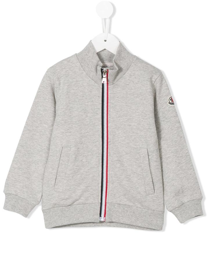 Moncler Kids - Zip-up Jacket - Kids - Cotton - 12 Yrs, Boy's, Grey