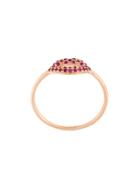 Sydney Evan 'lips' Ring - Metallic