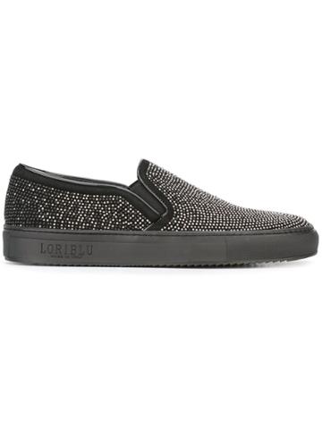 Loriblu Embellished Slip-on Sneakers - Black