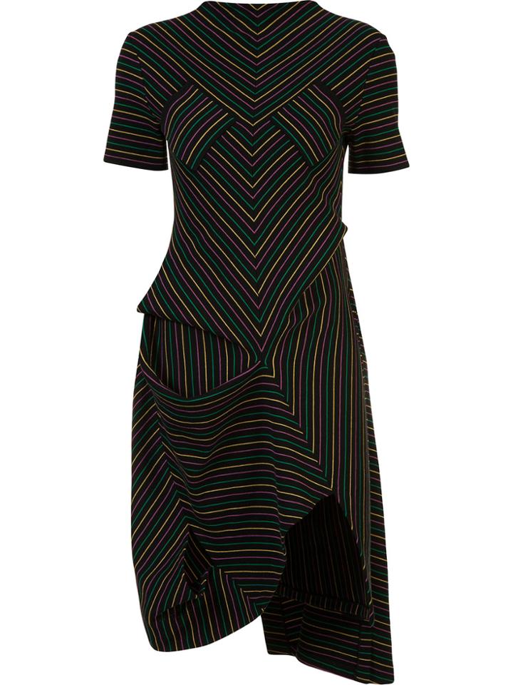 Jw Anderson Striped Dress - Black