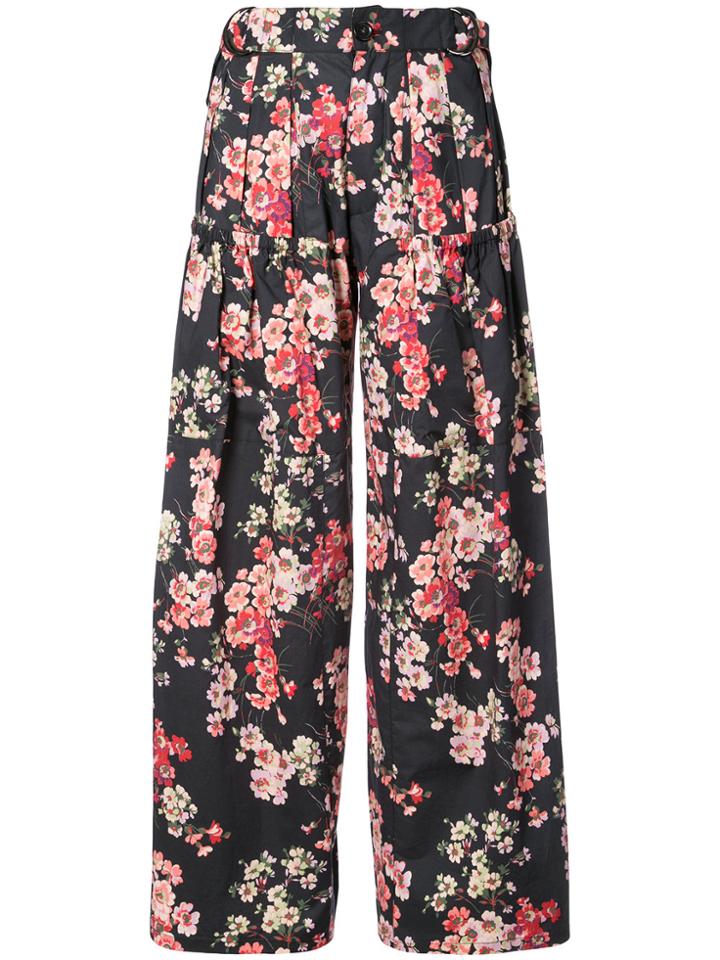 Jill Stuart Jamie Floral Trousers - Blue