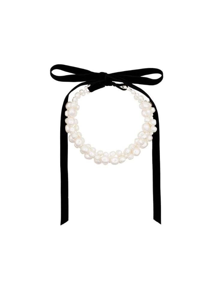Simone Rocha Pearl Baroque Necklace - White