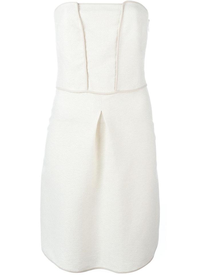 Emporio Armani Trim Detail Strapless Dress