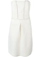 Emporio Armani Trim Detail Strapless Dress