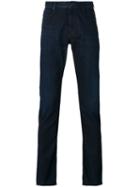 Armani Jeans - Folded Hem Slim-fit Jeans - Men - Cotton/spandex/elastane - 30, Blue, Cotton/spandex/elastane