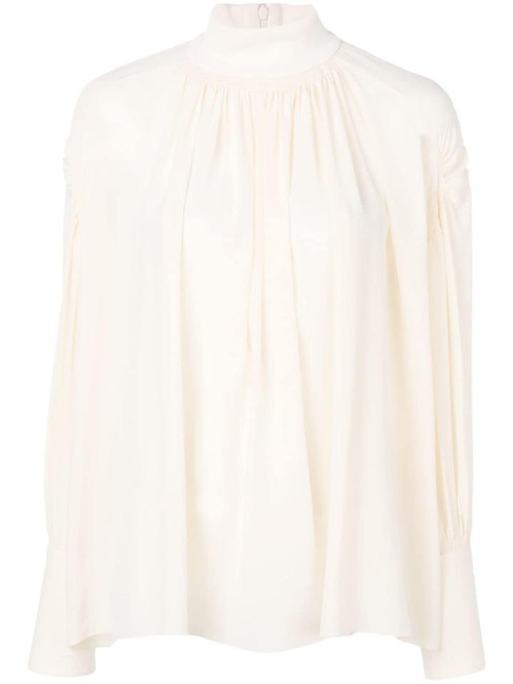 Chloé Turtle-neck Blouse - Neutrals