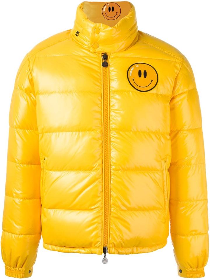 Moncler Moncler X Friendswithyou 'happy Virus' Padded Jacket, Men's, Size: 3, Pink/purple, Feather Down/polyamide