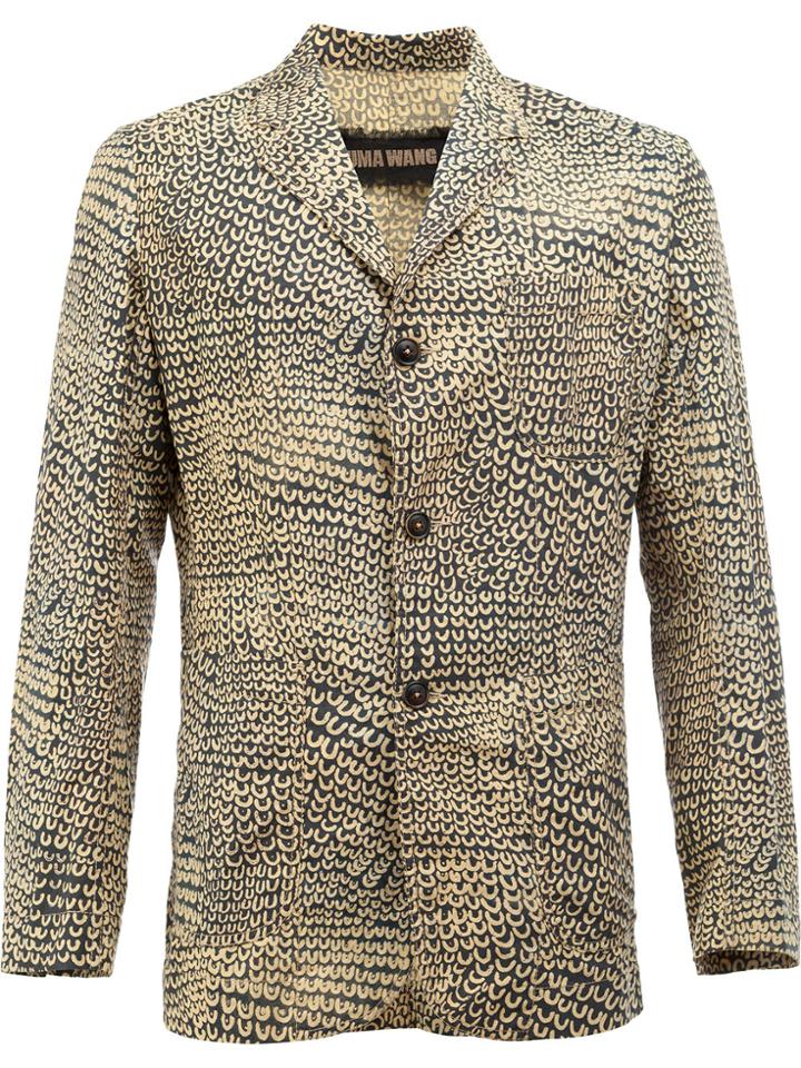 Uma Wang Scale Print Blazer - Nude & Neutrals