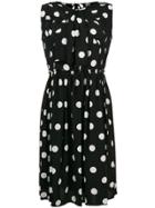 Marc Jacobs Polka Dot Bow-detail Dress - Black