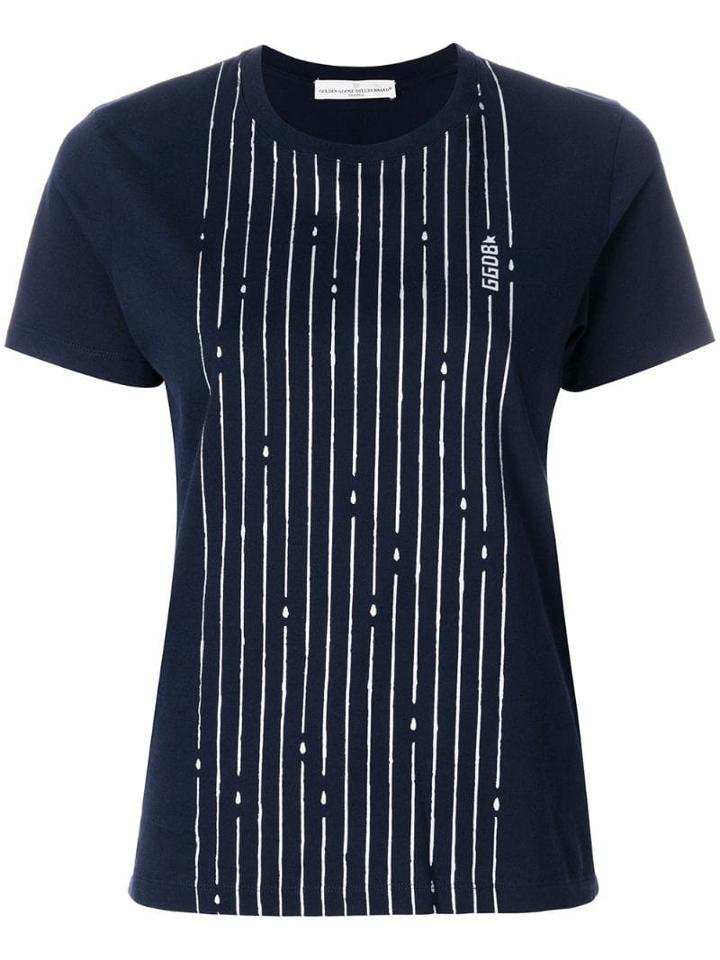 Golden Goose Golden Striped T-shirt - Blue