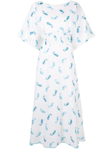 Gül Hürgel Seahorse Printed Dress - White