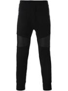 Neil Barrett Tapered Track Pants, Men's, Size: L, Black, Lyocell/cotton/viscose/polyurethane