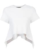 Proenza Schouler Compact Knit Short Sleeve Top - White