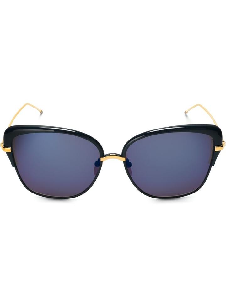 Thom Browne Cat Eye Sunglasses, Women's, Blue, Acetate/titanium