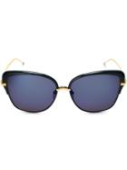 Thom Browne Cat Eye Sunglasses, Women's, Blue, Acetate/titanium