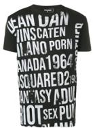 Dsquared2 Lettering Print T-shirt - Black