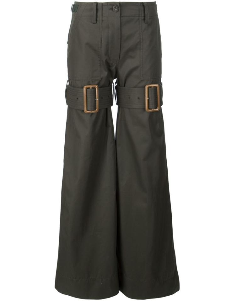 Sacai Buckle Strap Palazzo Pants