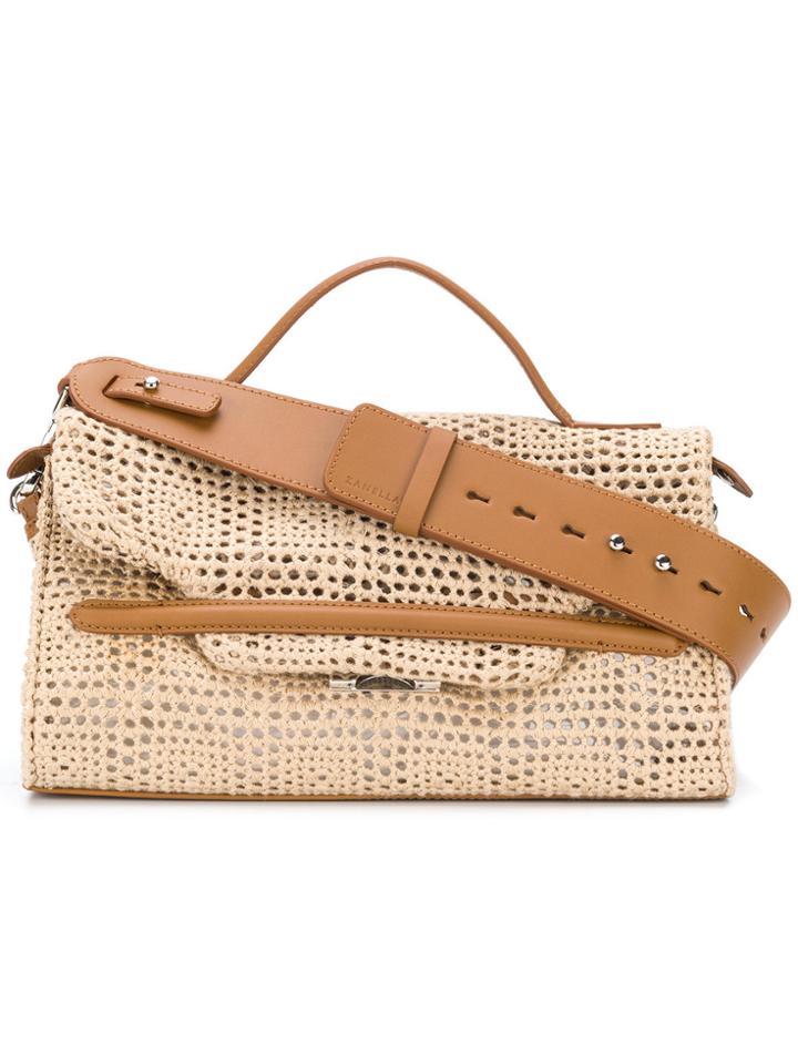 Zanellato Woven Detail Shoulder Bag - Nude & Neutrals