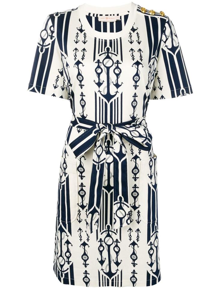 Tory Burch Seafaring Anchor Dress - White