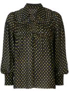 Joseph Laura Spot Georgette Crosby Top - Blue