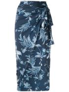 Lygia & Nanny Orixá Printed Sarong - Blue