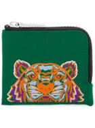 Kenzo Embroidered Tiger Zip Wallet - Green